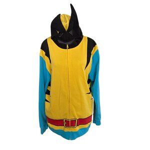 Marvel Comics Wolverine Costume Hoodie Zip-Up Adult L